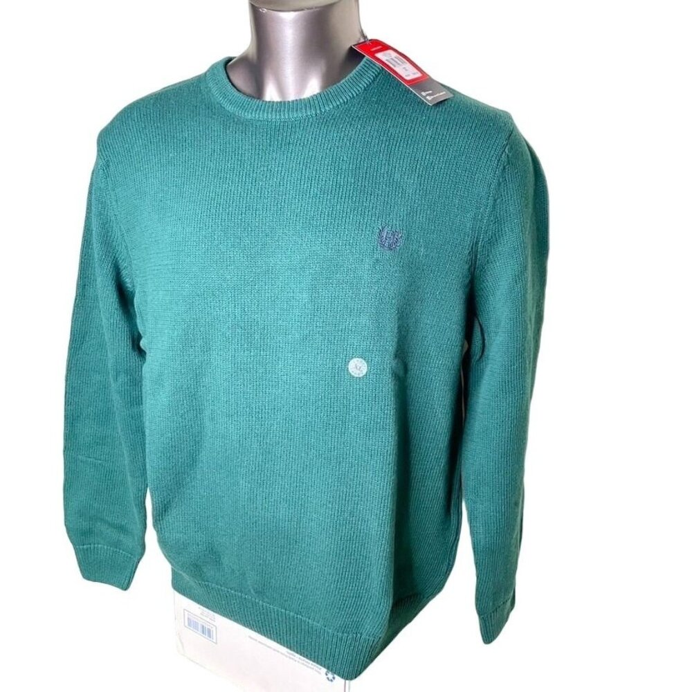 Mens Chaps Crewneck Pullover Sweater Grean XL u New With Tags